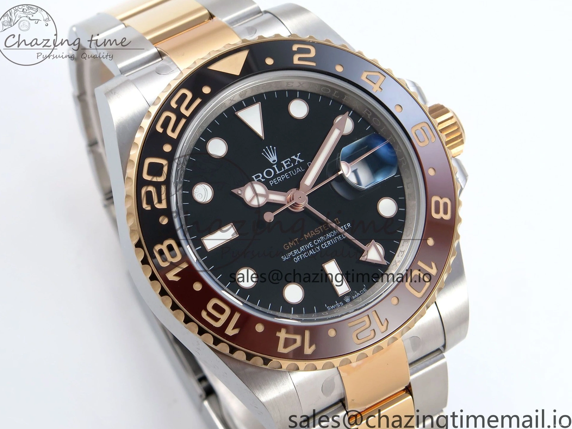 0410 StreetReady GMT-Master II 126711 CHNR Black Brown Ceramic 904L Steel EWE 1:1 Best Edition on Oyster Strap EWE3285 V 819